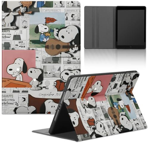 Carino Funda Tablet para Huawei MatePad T10S 10,1 AGS3-L09/AGS3-W09, TPU Cárcasa Cuero Flip Case con Kawaii Anime Patrón Diseño con Función de Soporte Cubierta Trasera Protectora Cover,Character