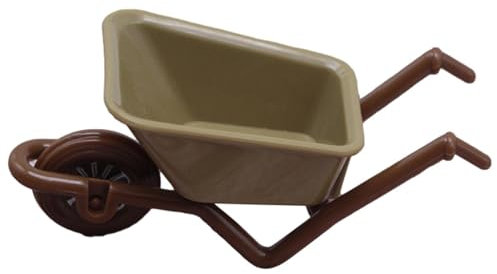 Générique Brouette Miniature, Jouet Brouette Enfant, Mini Brouette De Jardin Mignonne, Kit De Jeu Décoratif en Bois, Chariot De Maison De, Décoration De Brouette De Jardin À