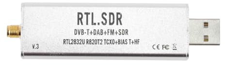 Gorise Receptor SDR Receptor de banda completa para aplicaciones SDR de radio definida por software Compatible con PC, dispositivos móviles y tabletas