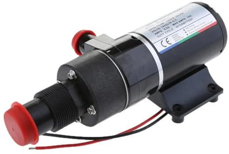 UDHBJEBQ Pompe à eaux usées électrique 12 V CC Noire for Toilettes de Bateau