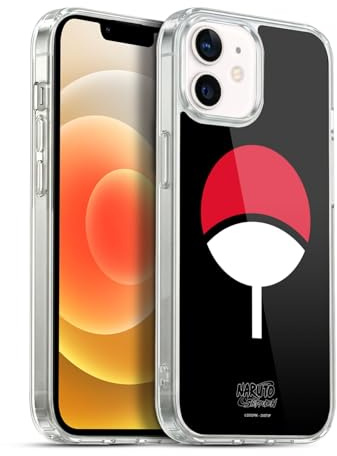 Head Case Designs Offizielle Naruto Shippuden Uchiha-Clan Ikonisch Gelhülle [Militärischer Schutzgrad] Kompatibel Mit Apple iPhone 12 / iPhone 12 Pro Und Kompatibel Mit MagSafe