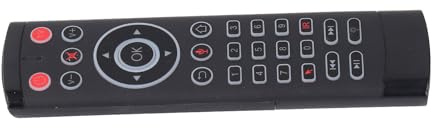 POENVFPO 2,4-G-Smart-Fernbedienung, Infrarot-Lern-USB-Anschluss, Kabellose Fernbedienung mit 2,4-GHz-RF-Technologie, für -TV-Box, Computer, Projektor, Laptop, Tablet