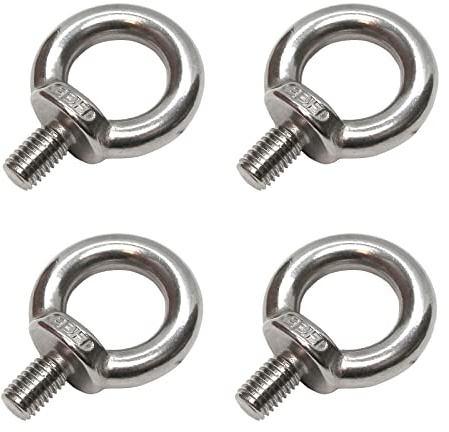 PRIOstahl® RINGSCHRAUBE Edelstahl V4A Ringbolzen Ringschrauben | M8-4 Stück