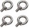 PRIOstahl® RINGSCHRAUBE Edelstahl V4A Ringbolzen Ringschrauben | M8-4 Stück