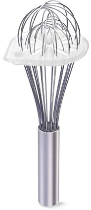 Whisk Wiper - Wipe a Whisk Easily - Multipurpose Kitchen Tool, Made In USA - Includes 11 Stainless-Steel Whisk - Cool Baking Gadget, A Great Gift For Men and Women (Color: Clear)
