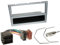 1 Din Radio Einbauset Blende Radioanschlusskabel Antennenadapter für Opel Corsa C X01 2000-2006 Chrom