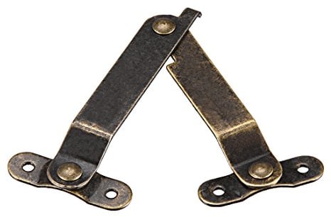 sourcing map 4 Stk. Klappbare Stützscharnier Möbel Kisten Deckel Scharniere 67mmx32mm DE de