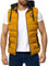 Blackrock Herren Outdoor-Weste - Slim-Fit - Abnehmbare Kapuze und Stehkragen - Moderne Stepp-Weste - Mustard XL