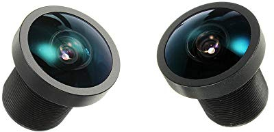 Lot de 2 lentilles de rechange pour appareil photo Gopro Hero2 grand angle M12 grand angle 170 degrés