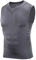 AMZSPORT Herren Kompression Tank Top Ärmelloses Shirt Funktionsshirt Baselayer Unterhemd - Dunkelgrau XXL