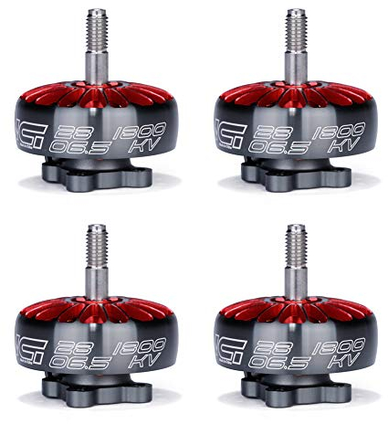 iFlight 4 Stück XING 2806.5 1800KV bürstenloser Motor 3-6S für QAV FPV Racing Drohne Quadcopter (Unibell)