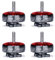 iFlight 4 Stück XING 2806.5 1800KV bürstenloser Motor 3-6S für QAV FPV Racing Drohne Quadcopter (Unibell)