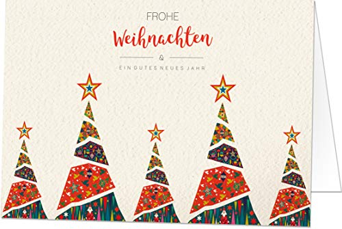 20 exklusive Weihnachtskarten (Klappkarten) mit Umschlag