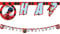 Procos 91350 - Geburtstags-Girlande Miraculous Ladybug, Dekoration, Kindergeburtstag, Taglia Unica