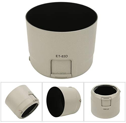 Hopcd White Lens Hood Shade ET-83D Camera Lens Tulip Flower Lens Hood Replacement Camera Lens Hood Shade for EF 100-400mm f/4.5-5.6L IS II USM