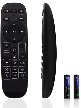 New Remote Control with Battery Replacement for JBL Bar 9.1 JBL Bar 5.1 JBL Bar 3.1 JBL Bar 2.1 JBL Bar 2.0 JBL Bar 5.1 Surround Sound Bar System