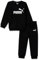 PUMA 4063699328837 Minicats ESS Crew Jogger FL Tuta Sportiva, Cotton Black, 86, 12 mesi