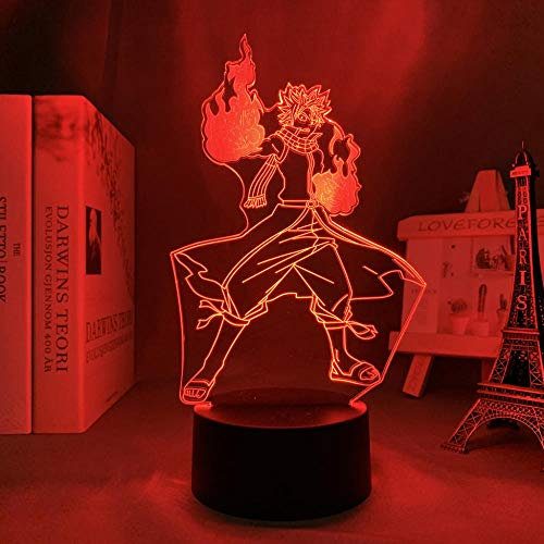 Anime Fairy Tail Led Licht für Schlafzimmer Dekorative Nachtlicht 3D Illusion Licht Bettdacht Lampe Kinderzimmer Dekoration Geburtstagsgeschenk-16 Farbe mit Fernbedienung