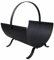 tradefirst Round Firewood Log Rack 【|】Fireplace Stand Holder【|】 Black Coal Bucket 【|】Solid Log Holder For Fireplaces【|】 Baskets For Fireplaces Indoor Steel Firewood Logs Rack