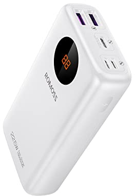 ROMOSS SW10PF 10000mAh Banco de energia de bateria Externa, admite Carga rapida 22.5W, Modelo 2023 ano, Pantalla Digital LED, Carga de Alta Velocidad para Smartphones y Tablets