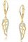 MENNICA BYDGOSKA Ohrringe Silber 925 für Damen vergoldet, Flügel - hängend, Schmuck aus Silber, Silberschmuck, mit Zirkonia, Geschenk für Frauen, zum Geburtstag, nickelfrei