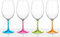 BRUNNER 0830184C.C1P Elegante Becher Multicolor bruchfest Set 4 Stück, Wineglass Glamour, 60 Cl