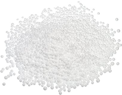 sourcing map 10G Styroporkugeln, 4-6mm Mini Polystyrol Styropor Kugeln, Schaumkugeln für befüllen Geschenkbox, DIY Kunst Dekorationen, Heimdekoration (Weiß)