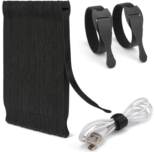 Zivacate 120 Pezzi Fascette Riutilizzabili in Nylon, 200 x 12 mm Stringicavo Regolabili, Ideali per la Gestione dei Cavi in Casa, Ufficio, Giardino e Altro