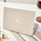 GABraden Kompatibel mit MacBook Air 13 Zoll (33 cm), Version 2018–2020 (A2337 M1 A2179 A1932) mit Touch-ID und 2 Tastaturschutzhüllen, Kunsthaar-Plüsch, Laptop-Hartschale (Beige Plüsch)