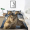 Kinder Bettwäsche Set Luchs Bettwäsche 135x200 cm Jungen Bettbezug für Mädchen Kids Microfaser Himmlische Qualität Betten Set mit 1 Kissenbezug 80x80cm Einzelbett 2