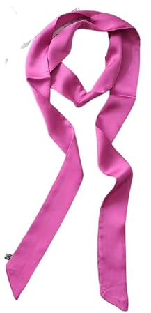 Damen Satin Gürtel 5cm x 195cm Band Imitated Silk Lange Schal Kleid Bund Hut Zubehör (Rose Violet)