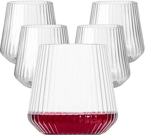 Plastic Wine Glasses, 14Oz Unbreakable Plastic Cocktail Glasses, 40 Pack