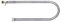 Bruciatore a gas per pietra lavica pietra ollare curvo a gas GPL 59,5x22 cm a U