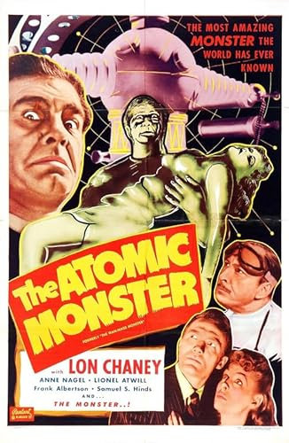 Poster, Motiv: Man Made Monster 02, A4, Wandkunst, Heimdekoration, Filmposter, Leinwand, Film, Kino, Retro, Vintage, Kult, klassisch, Nostargic, Saga, moderner Nachdruck, wir drucken jedes Poster für