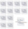AYSYR 12 PCS Self Adhesive Curtain Rod Bracket No Drill,Curtain Pole Brackets Capacity 3 kg,Self Adhesive Curtain Hooks (Pole Size for 1-1.9 cm),Curtain Pole Wall Bracket for Home Hotel