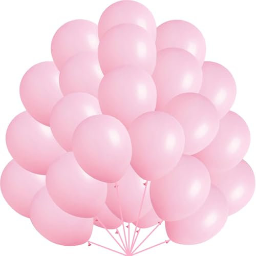 Luftballons Sand Weiß, 60 Stück 12 Zoll Retro Creme Weiss Luftballon Sand Weißer Latex Ballon Balloons Beige für Geburtstag Hochzeit Valentinstag Verlobung Babyparty Party Deko (Rose)