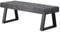 B&D home Sitzbank Dolce | gepolsterte Esszimmerbank 140 cm Polsterbank für Esszimmer, Garderobe, Küche | Industrial modern Design | Schwarz, 11304-140-BLAC
