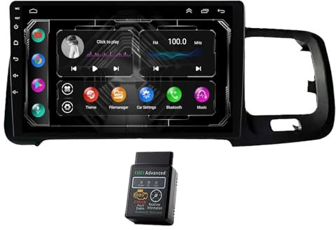 Für Volvo S60 V60 2011 2012 2013 Autoradio USB Bluetooth 8 Core 9 Android 13 Autoradio DAB+Radio CarPlay Navi Bluetooth DAB+Radio WiFi FM Radio (2GB RAM+32GB ROM)