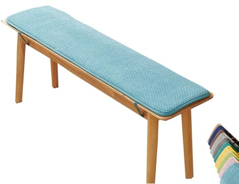 Cuscino Per Panchina Cuscini per Sedili Panca Cuscino per Sedile da Panca Lavabile Sfoderabile Adatto per Panchine da Giardino, Altalene, Terrazzi, Panchine da Interno(Light Blue,30x100x1.5cm)