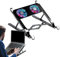 Cooling Pad, Silent Height Adjustable Laptop Cooler Stand, Folding Portable Cooling Mat with Powerful Fans to Prevent Overheating, Ideal for School, Home, Travel, Desk Use
