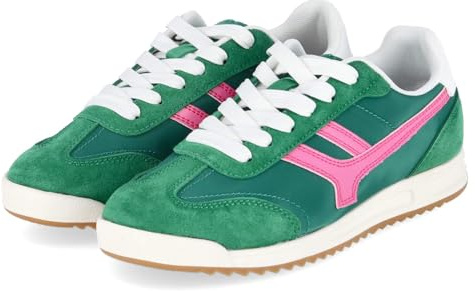 BULLBOXER 6FF1310101 9500 Damen Sneaker Low Synthetik, Leder & Textil in Gruen - Gr. 41