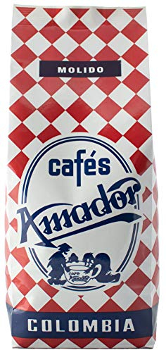 Cafés AMADOR - Café MOLIDO GRUESO Natural Arábica - COLOMBIA (Molienda para Prensa Francesa / Cold Brew) 250g