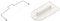 KitchenCraft Sweetly Does It Cake Leveller/Cutter, Carbon Steel, 40 cm & Cake Smoother/Icing Tool, Plastic, White, 15 x 8 cm