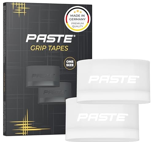 PASTE ® Schienbeinschonerhalter Fußball Silikon Herren, Damen, Kinder Weiß - Halterung für Fussball Stutzen als Schienbeinschoner Halter - Stutzen-Halter, Grip Tapes für Fußballstutzen, Knöchelband