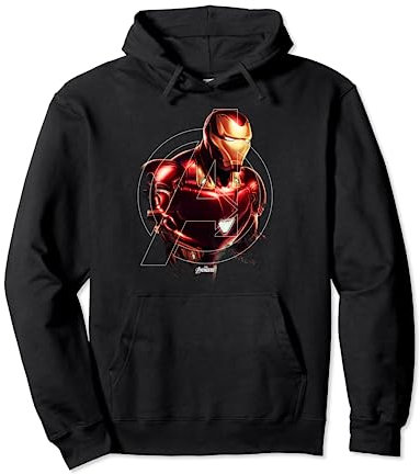 Marvel Avengers: Endgame Iron Man Logo Portrait Pullover Hoodie