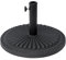 Outsunny 14kg Round Cement Parasol Base Umbrella Weight Stand Holder Fits Φ35mm,Φ38mm,Φ48mm Pole for Patio Outdoor Garden - Black