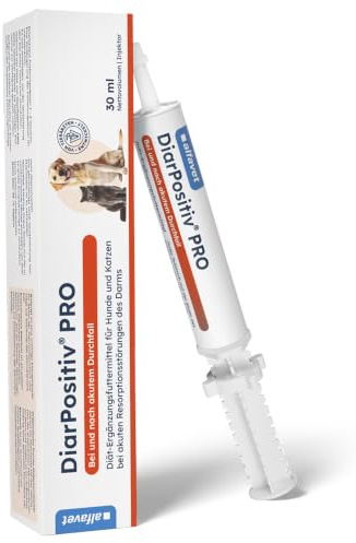 alfavet DiarPositiv Pro, complément Alimentaire diététique, pâte pour Chiens et Chats, soulagement de la diarrhée, injecteur de 30 ML