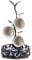 Ouseen Mug Holder, Countertop Mug Tree, Coffee Mugs & Tea Cup Storage Rack, Coffee Mugs and Tea Cups Storage Rack with Small Storage Area, Black
