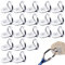 20 pcs Anneau D'arrimage en Acier D pour Remorque Anneaux La Fixation De Cargaison dans Remorques,Pickups,Camions,Autos,Jardin,Bateaux,Camionnettes 36 x 30 x 3 mm