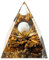 VMSTKWW Orgon-Pyramide, Mondstein, Ogan-Kristall, Tigerauge, Orgonit-Pyramide, Natur, Reiki-Chakra, zerkleinerter Stein, Baum des Lebens, Kristall, Heilung, Chakra-Pyramide, Geschenk für Freunde